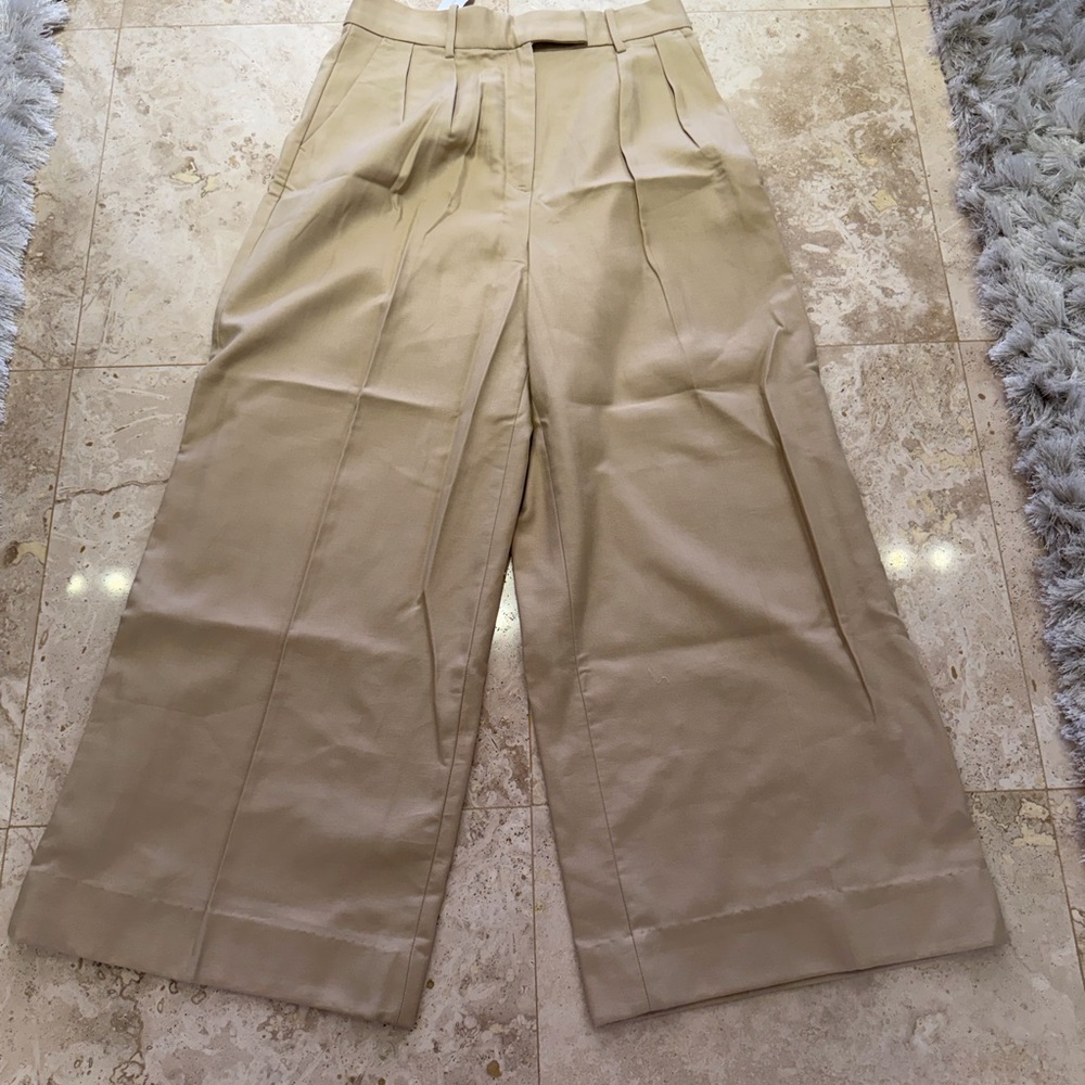Banana Republic Tan Pleated Pants